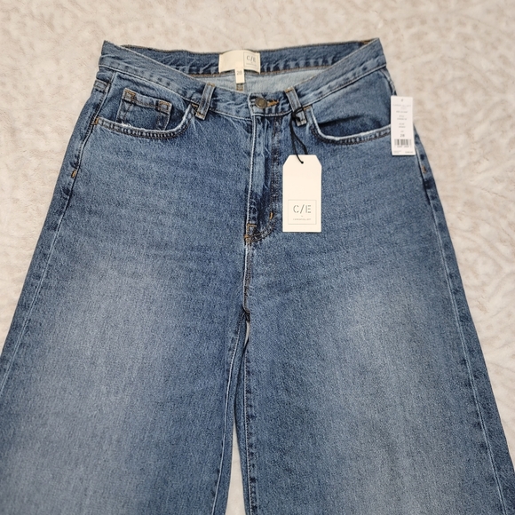 Current/Elliott Women's Wide Leg Crop Jean Size 28 NWT Bromes Blue - Picture 3 of 16